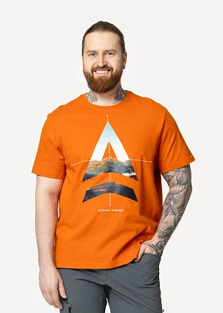 Футболка Сплав City Compass оранжевая