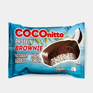 Печенье протеиновое Coconitto BROWNIE с кокосом 50г