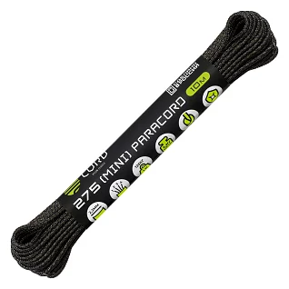 Паракорд 275 (мини) CORD nylon 10м RUS (black)