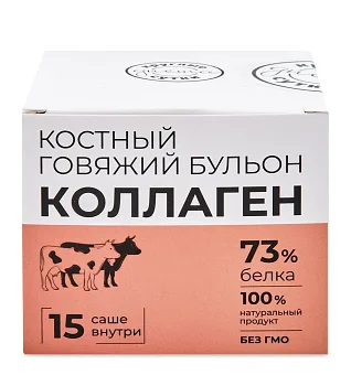 Костный бульон Говяжий 5г саше (15шт-1кор)