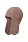 Шапка ушанка marhatter женская 11581/2 пепельная роза