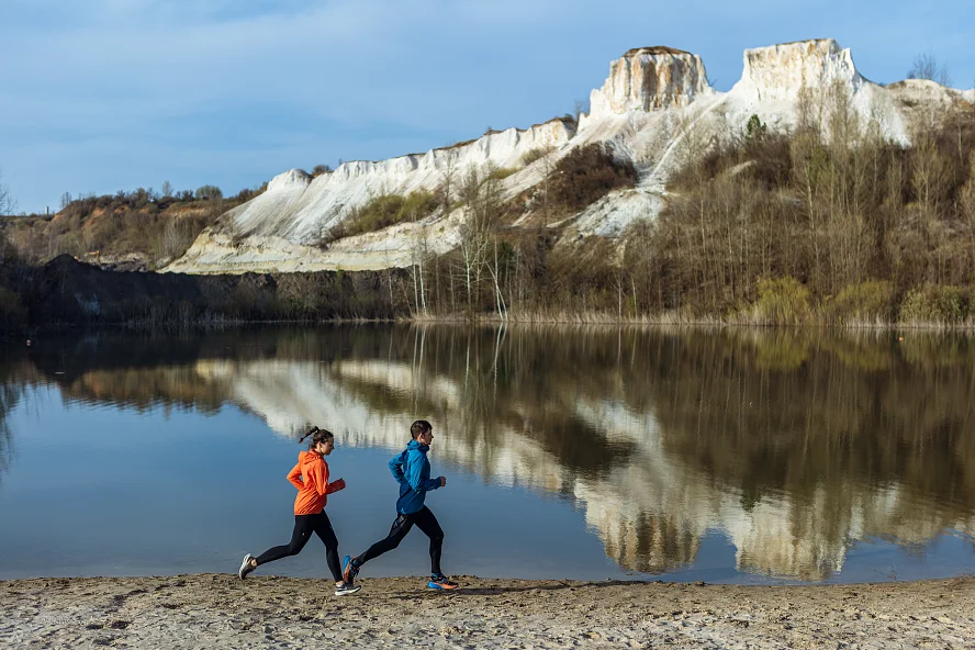 Ветровка Сплав Trail синяя Бег