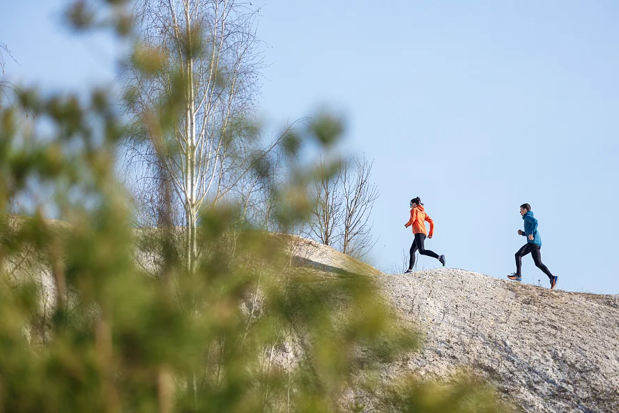 Ветровка женская Сплав Trail оранжевая Бег