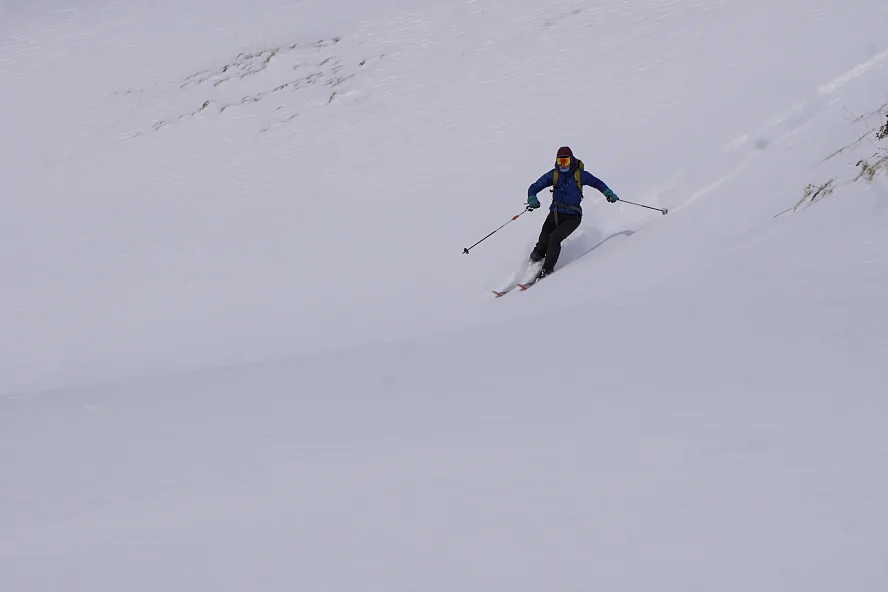 Пуховка женская Сплав Jessica синяя Скитур