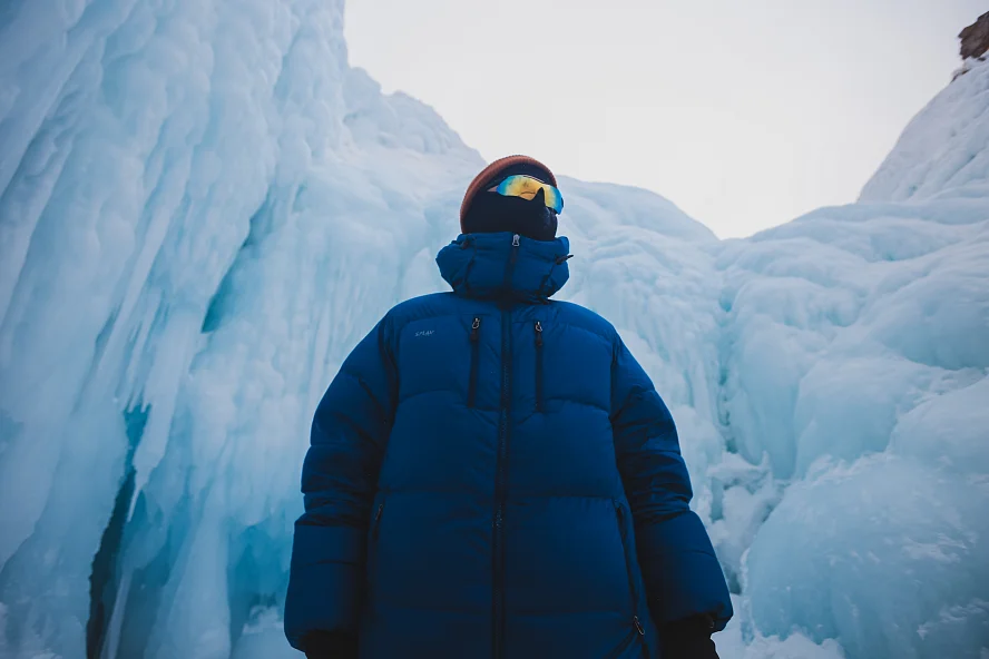 Пуховка Сплав Eiger мод 2 синий Пуховка