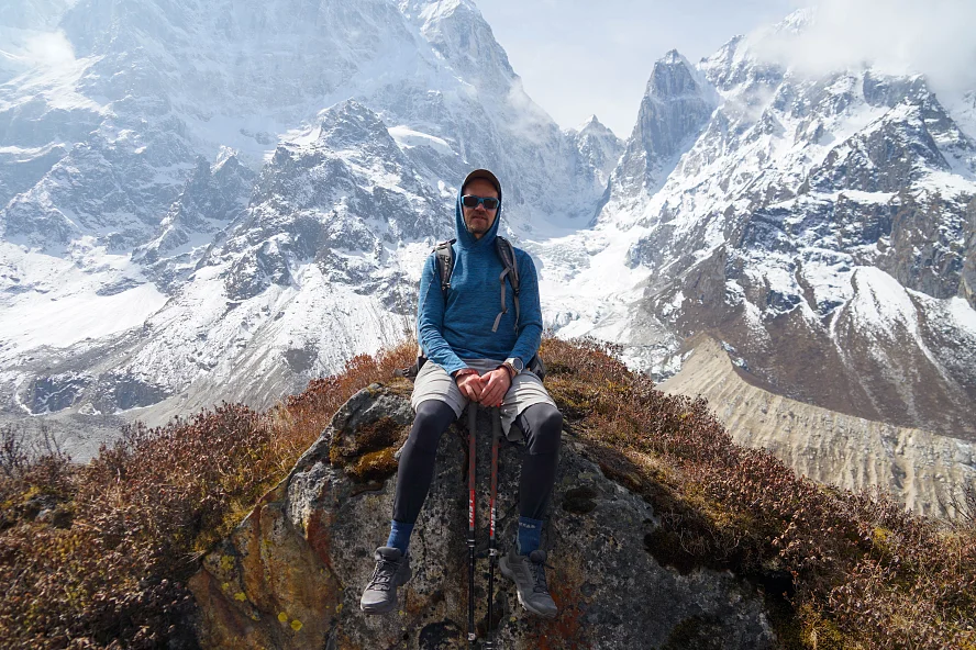 Термобелье Сплав футболка L/S Burn меланж синий Гималаи