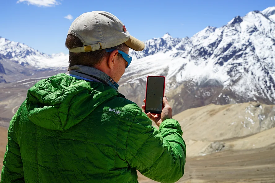 Человек в горах