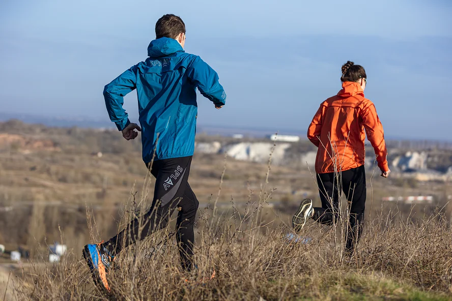 Ветровка Сплав Trail синяя Бег