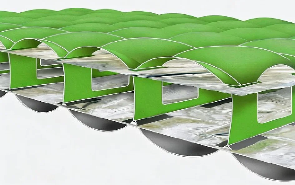 Внутреннее устройство надувного туристического коврика