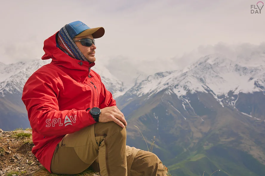 Куртка Сплав Balance мод 3 мембрана красная Человек в горах