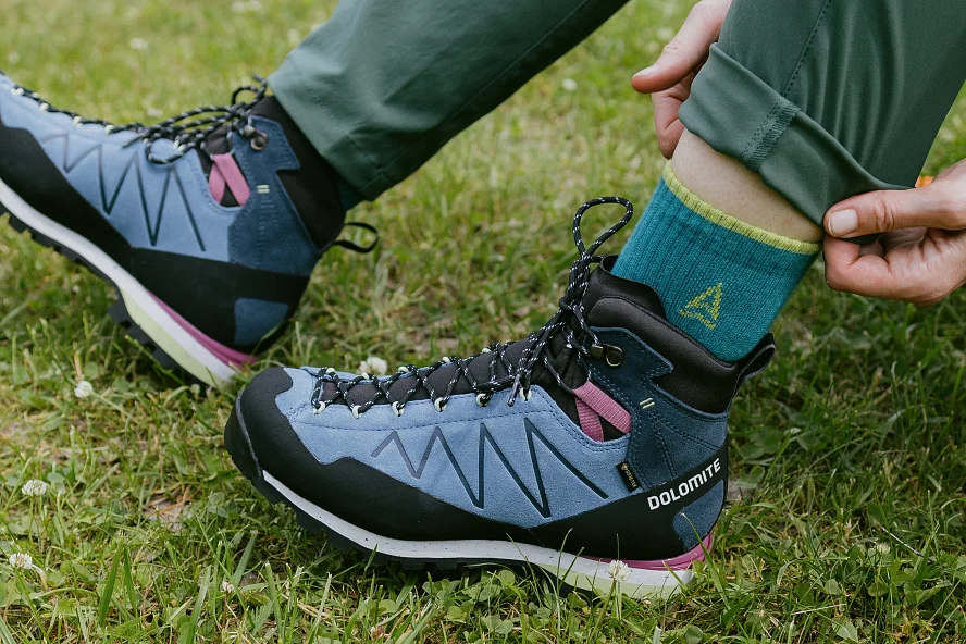 Ботинки женские 421129 Dolomite W's Crodarossa Hi GTX 2.0 Denim Blue Треккинговый ботинок