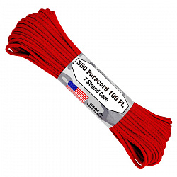 Паракорд ATWOODROPE 550 PARACHUTE CORD 30м red